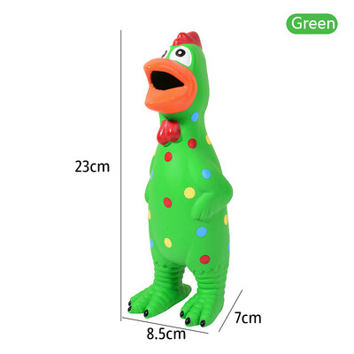 Pīkstošas kucēnu rotaļlietas Lateksa punkti Čīkstošas vistas kucēnu rotaļlietas Drošas suņu košļājamās rotaļlietas Maziem un vidējiem suņiem Čīkstošas gumijas cāļa rotaļlietas