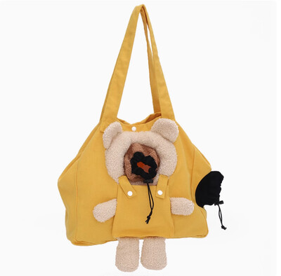 HOOPET kaķu soma pārnēsājama āra mājdzīvnieka viegla modeļa kaķa soma pieglaudāms kaķis Dievišķs mazs suns suns kucēns kaķis plecu soma