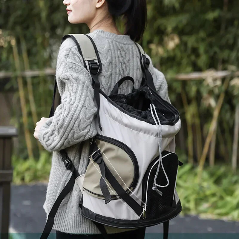 Vienkrāsains, liela ietilpība, viegla kaķu soma Go Out pārnēsājama mājdzīvnieku somas turētājs elpojošs Oksfordas auduma pārnēsājama mājdzīvnieku mugursoma