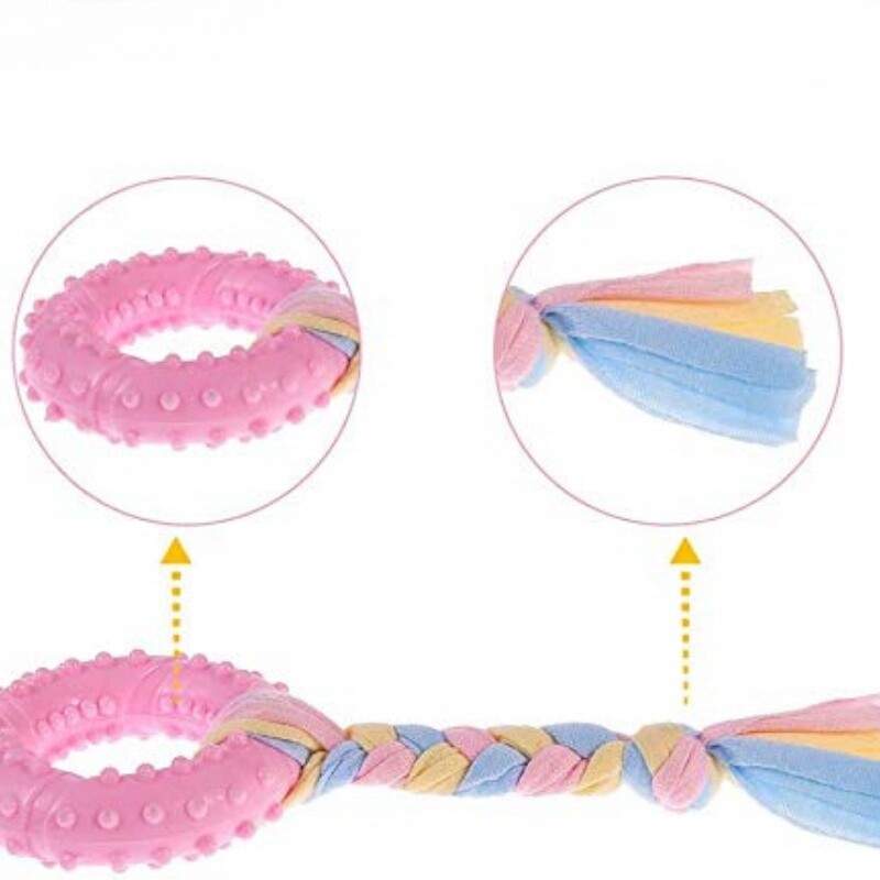 Suņu košļājamās rotaļlietas, 7-daļīgs kucēnu malšanas košļājamo rotaļlietu komplekts, kas piemērots interaktīvām mājdzīvnieku rotaļlietām maziem un vidējiem suņiem