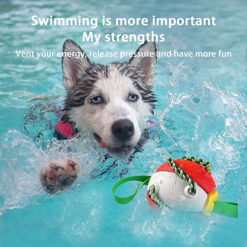 Suņu futbola bumba Interaktīvas mājdzīvnieku rotaļlietas Salokāmas bumbas molāra rotaļlieta āra treniņbumba kucēnam, košļājamā suņa aksesuāri