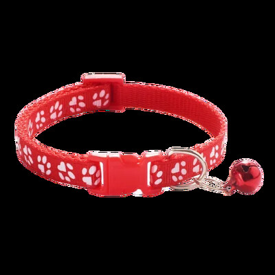 Нашийник за домашни любимци с анимационен отпечатък на камбанка Цветно куче Кученце Аксесоари за котки Яка за коте Регулируема предпазна камбана Колие Куче