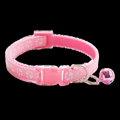 Нашийник за домашни любимци с анимационен отпечатък на камбанка Цветно куче Кученце Аксесоари за котки Яка за коте Регулируема предпазна камбана Колие Куче