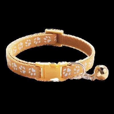 Нашийник за домашни любимци с анимационен отпечатък на камбанка Цветно куче Кученце Аксесоари за котки Яка за коте Регулируема предпазна камбана Колие Куче