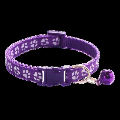 Нашийник за домашни любимци с анимационен отпечатък на камбанка Цветно куче Кученце Аксесоари за котки Яка за коте Регулируема предпазна камбана Колие Куче