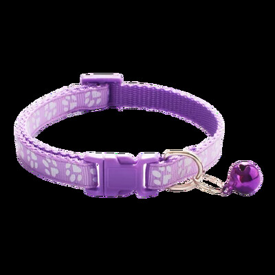 Нашийник за домашни любимци с анимационен отпечатък на камбанка Цветно куче Кученце Аксесоари за котки Яка за коте Регулируема предпазна камбана Колие Куче