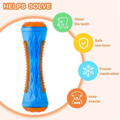Gumijas suņu rotaļlietas suņiem, košļājamās, kodumiem izturīgas, čīkstošas apmācības rotaļlieta Interaktīvas suņu rotaļlietas lieliem suņiem Zobu tīrīšana