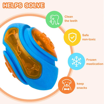 Gumijas suņu rotaļlietas suņiem, košļājamās, kodumiem izturīgas, čīkstošas apmācības rotaļlieta Interaktīvas suņu rotaļlietas lieliem suņiem Zobu tīrīšana