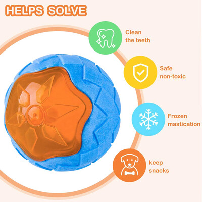 Gumijas suņu rotaļlietas suņiem, košļājamās, kodumiem izturīgas, čīkstošas apmācības rotaļlieta Interaktīvas suņu rotaļlietas lieliem suņiem Zobu tīrīšana