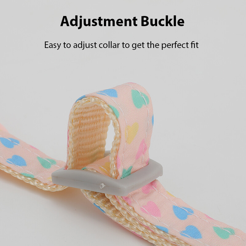 Jauka mājdzīvnieka kaklasiksna Airtagam Regulējama kakla siksna kaķim mazam sunim, izturīga kaķa kaklarota kucēna apkakle Sirds formas apdruka