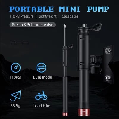 Pompă pentru bicicletă Mini pompă portabilă pentru bicicletă Pompă de aer manuală pentru ciclism Gonflator pentru anvelope Schrader Valve Presta MTB Accesorii pentru bicicletă de drum