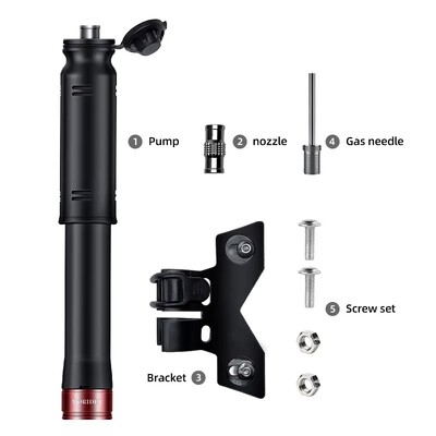 Velosipēdu sūknis pārnēsājams mini velosipēdu sūknis riteņbraukšanai rokas gaisa sūknis, lodveida riepu piepūtējs Schrader Presta Valve MTB šosejas velosipēdu piederumi