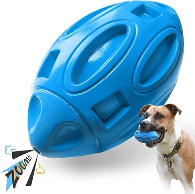 Играчки за кучета Rugby Dogs Resistance Bite Dog Rubber Chew Molar Cleaning Teeth Interactive Training Game Pet Puppy Ball Toy Supplies