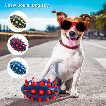 Squeaky Puppy Ball Toy Interactive Rubber Comfortable Dog Creative Pet Ball for Mithing Cleaning Playing Chewers tpr sound foot