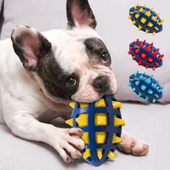 Squeaky Puppy Ball Toy Interactive Rubber Comfortable Dog Creative Pet Ball for Mithing Cleaning Playing Chewers tpr sound foot