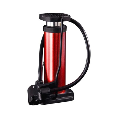 Velosipēda pēdas aktivizējams grīdas sūknis ar mērinstrumentu mini pārnēsājams gaisa sūknis velosipēda velosipēda automašīnas riepas grīdas sūknis