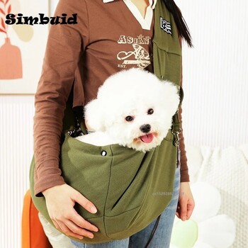 Удобна чанта за кучета Pet Out Crossbody чанта през рамо Преносима чанта за котка Puppy Tote за носене на домашни любимци