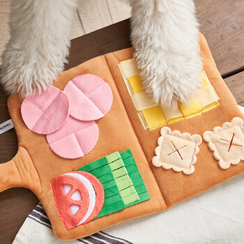 Pet Dog Snuffle Mat Пъзел Плюшени играчки за кучета за малки и средни кучета Dog Slow Food Toys Купа за хранене Дозатор за храна Подложка за лакомства