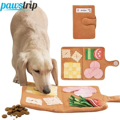 Pet Dog Snuffle Mat Puzzle Jucării pentru câini de pluș pentru câini de talie mică și mijlocie Jucării pentru câini Slow Food Bol de hrănire Dozator de alimente Tampoane