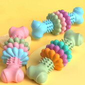 Igračke za kućne ljubimce Dog Chew Meaty Bone Toys TPR Bone Type Multi-meat Pieces Bite Bite Resistant Teeth Toy Set Dog Bone Toy Toys
