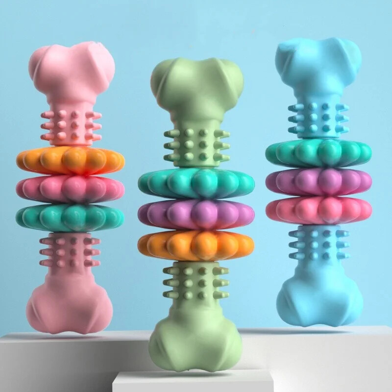 Žaislai naminiams gyvūnėliams Šunų kramtymas Mėsiški kauliniai žaislai TPR Kaulų tipas Kelių mėsos gabalai Įkandimams atsparių dantų žaislų rinkinys Šuns kaulų žaislų reikmenys