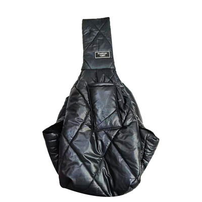 Ērta suņu kaķu soma Ziemas silta mājdzīvnieku suņu pārnēsāšanas soma āra ceļojumu krūšu somas Sling rokassomiņa kucēnam viena plecu soma