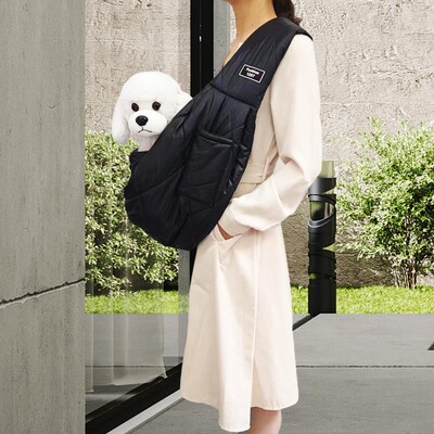 Suņu kaķu pārnēsāšanas soma ar polsterētu siksnu, mīksta, elpojoša, ērta plecu soma, soma kucēnu suņiem maziem dzīvniekiem, mājdzīvniekiem ārā