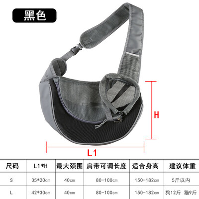 Torba za pse Nosiljka za kućne ljubimce Puppy Carrier S/L Putna torba za pse na otvorenom Mrežasta torba za nošenje na ramenu Oxford Sling Ručna torbica Torbica Držač za Yorkie Chihuahua