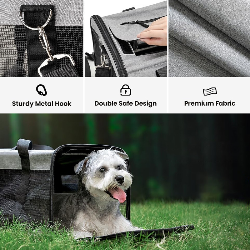 Pārnēsājama mājdzīvnieku soma Lielas ietilpības suņu soma Kaķu pārnēsājama salokāma maza vai vidēja suņu būra sieta rokassomiņa