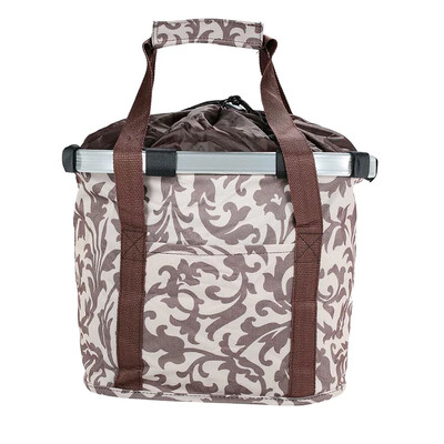 Kalnu velosipēda priekšējais grozs Velosipēda pārnēsāšanas soma salokāma un noņemama velosipēda grozs Pārnēsājams velosipēda grozs 5 KG slodze