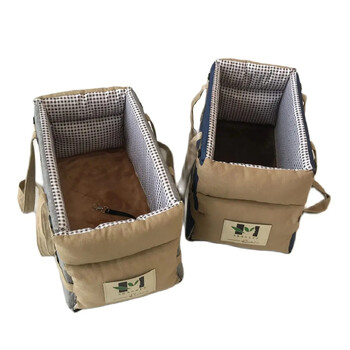 Dog Car Seat Carrier Cat Carrier- Dog Car Seat on Car Hostrest Τσάντες ταξιδιού για Cats Dogs, with Carrying Strap Dog Carriing Carrier Console Carrier