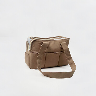 Torba za nošenje na ramenu za kućne ljubimce za izlaske, prozračnog dizajna, može se nositi u ruci, prikladna za pse