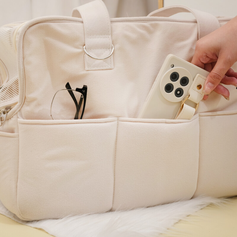 Torba za nošenje na ramenu za kućne ljubimce za izlaske, prozračnog dizajna, može se nositi u ruci, prikladna za pse