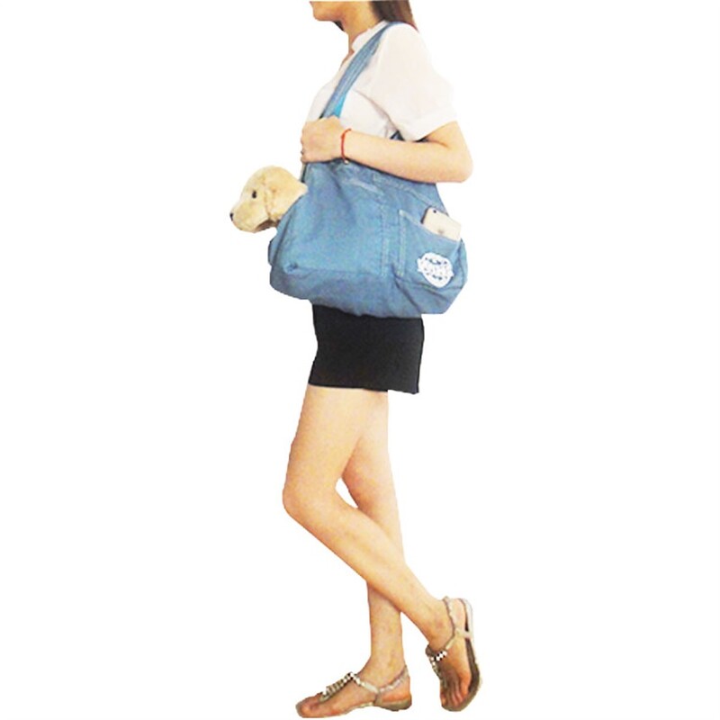 Džinsu siksnu turētājs maziem suņiem Kaķu pārvadātājs, plecu siksnas somas, viena pleca nēsāšanas mugursomas turētājs
