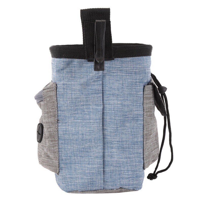 Suņu kārumu maisiņš Mājdzīvnieku rokas brīvroku apmācība jostas soma savilkšanas aukla nēsā mājdzīvnieku apmācību uzkodu vidukļa komplekts