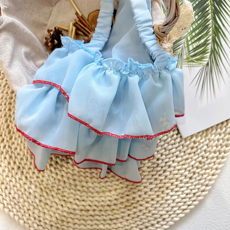 Suns Vasaras Kleita Kaķis Jauki Svārki Mājdzīvnieku Apģērbs Čivavas Svītrai Svārki Kucēns Kaķis Princese Apģērbs Jauki Kucēnu Apģērbi Suņu Aksesuāri