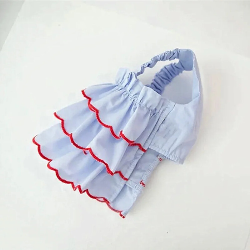 Suns Vasaras Kleita Kaķis Jauki Svārki Mājdzīvnieku Apģērbs Čivavas Svītrai Svārki Kucēns Kaķis Princese Apģērbs Jauki Kucēnu Apģērbi Suņu Aksesuāri