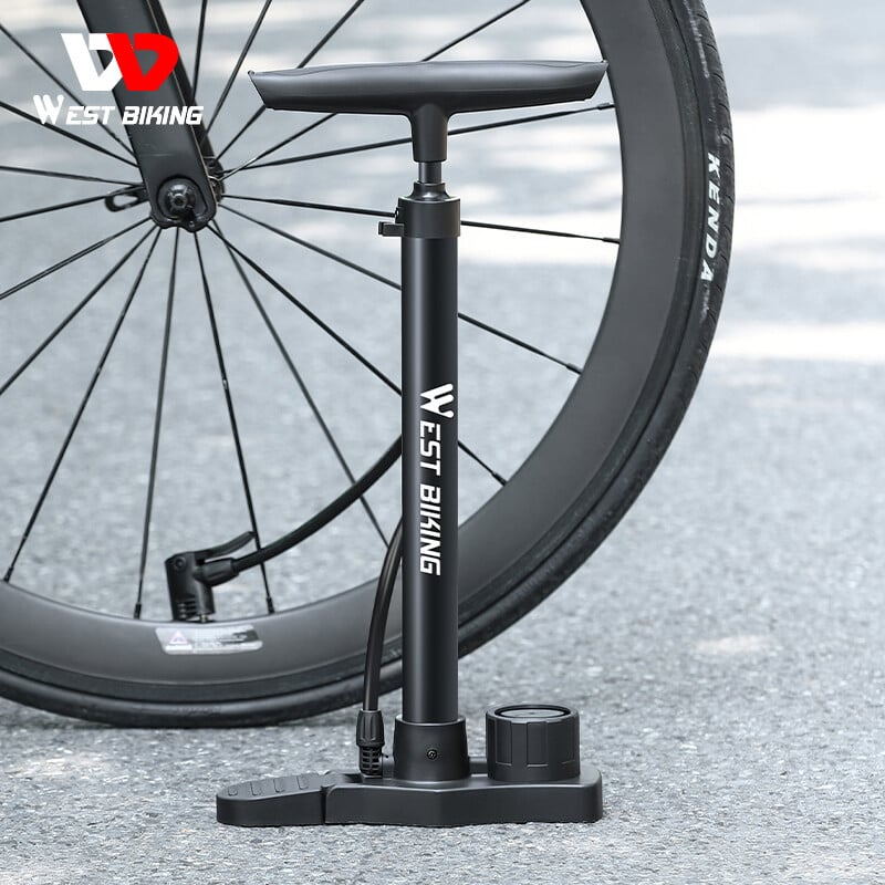 WEST BIKING velosipēda sūknis 160 PSI augstspiediena motocikla sūknis ceļa riepu gaisa sūknis Schrader Presta Valve velosipēda sūknis velosipēda aksesuārs