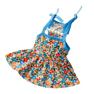 Odjeća za pse Izvrsna, super mekana haljina za štene, ljetna haljina s cvjetnim printom, kućni ljubimac, mačka, pas, suknja Dekoracija Oprema za kućne ljubimce