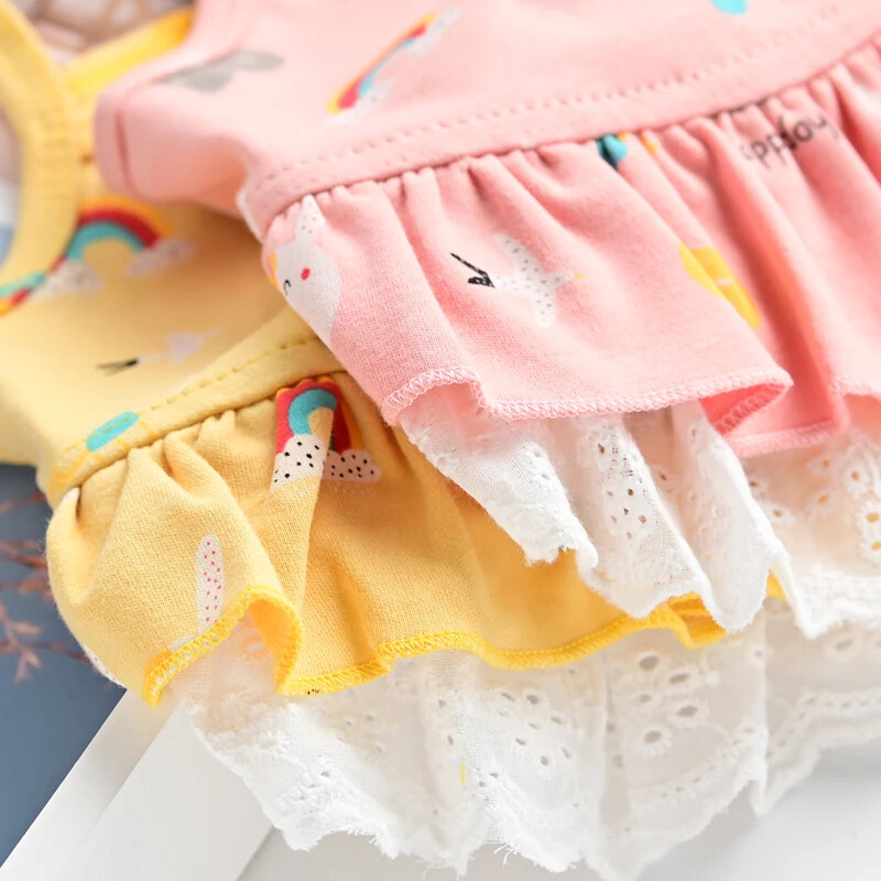 2023 Suņu kleita Vasaras Kleita Plāna Mājas suns Vasaras Maza Suņa Teddy Cat Sling Princeses Svārki Mājdzīvnieku Apģērbi Suņu Aksesuāri Kaķu kleita