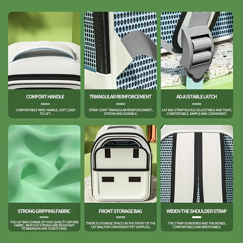 Ruksak za nošenje kućnih ljubimaca, ruksak za velike mačke za izlaske, prozirna svemirska kapsula, prozračna prijenosna torba, ruksak, ruksak za mačke, pse