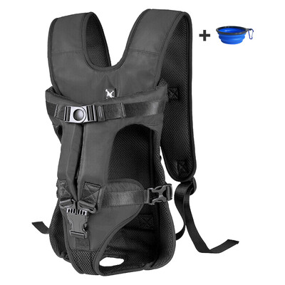 Āra mājdzīvnieku mugursomas suņu pārvadātājs Regulējams brīvroku mugursomas suņu mugursomas pārvadātājs vidēji maziem suņiem