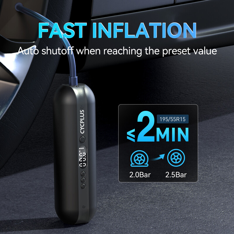 CYCPLUS mini velosipēda rokas sūknis elektriskais viedais gaisa piepūšana augstspiediena velosipēda piederumi kāju bumbu automašīnu MTB riepām