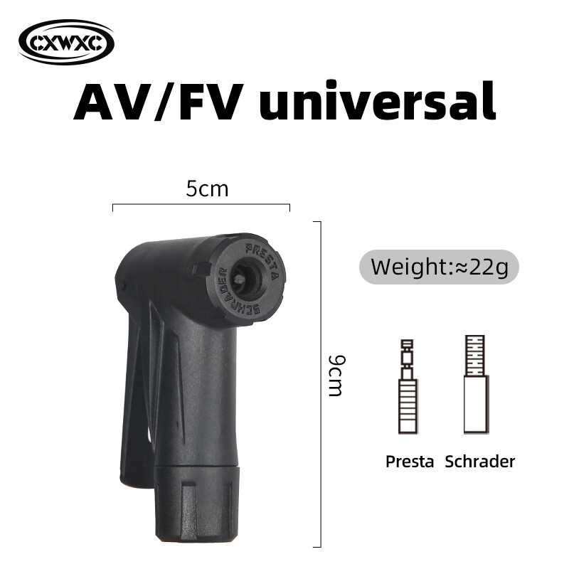 Velosipēda gaisa sprausla pārnēsājama piepūšamā sūkņa velosipēda riepas gaisa patronas šļūtene piepūšamā vārsta savienotājs adapteris velosipēda sūkņa sprauslas daļa