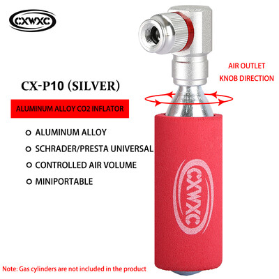 CXWXC CO2 pumpa za napuhavanje bicikla za Schrader Presta adapter MTB cijev gume za cestovni bicikl Mini ručna pumpa Dodaci za biciklizam