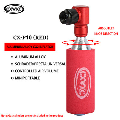 CXWXC CO2 pumpa za napuhavanje bicikla za Schrader Presta adapter MTB cijev gume za cestovni bicikl Mini ručna pumpa Dodaci za biciklizam