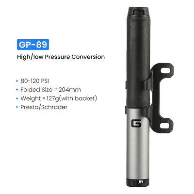 GIYO pārnēsājamais velosipēda gaisa sūknis 120psi Schrader Presta Valve MTB šosejas velosipēda riepu gaisa piepūšana āra riteņbraukšanai rokas sūkņa velosipēda sūknis