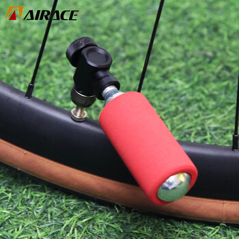 AIRACE Mini Bicycle Αντλία CO2 Φορητό φουσκωτό ελαστικών για τον προσαρμογέα Schrader Presta MTB Road Bike Αυτόματη αντλία από κράμα αλουμινίου