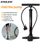 ENLEE Pumpa s pedalom za bicikl Prijenosna okomita pumpa Visokotlačna biciklistička oprema za brzo napuhavanje bez napora