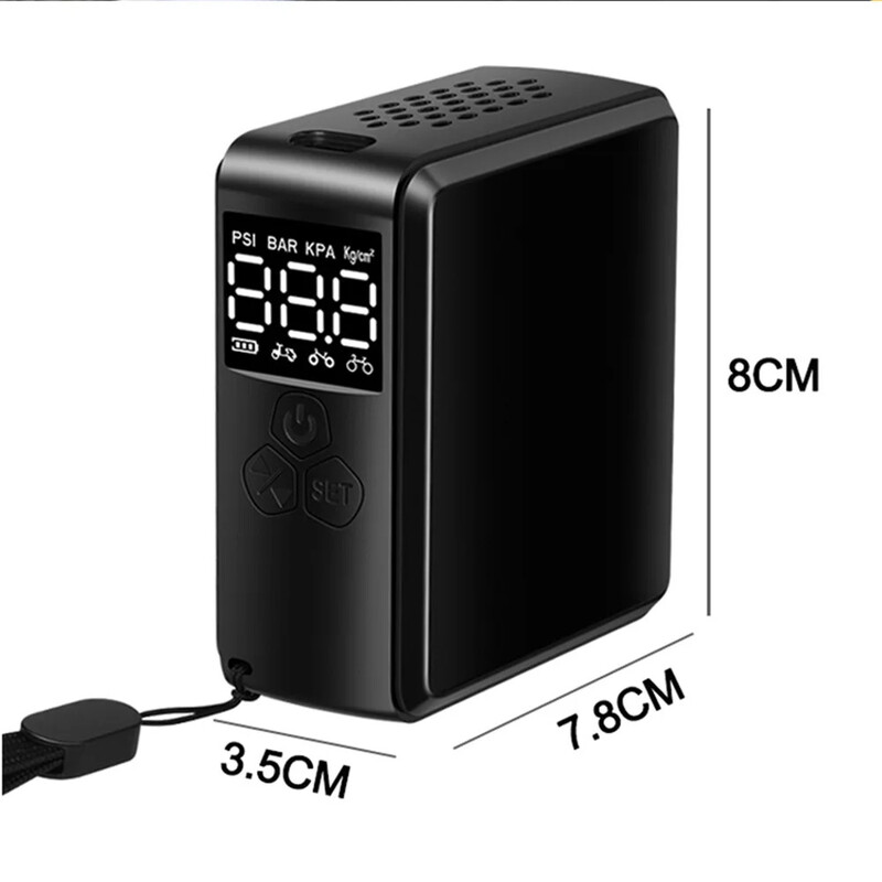 ZTTO 150psi mini električna zračna pumpa prijenosna 2400mAh pumpa za napuhavanje guma Presta Schrader ventil pumpa za automobil bicikl motocikl s LCD tip-C